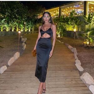 Zara asymmetrical  cut out dress